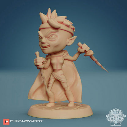 Elf Chibi, Dice Heads
