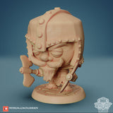 Dwarf Chibi Miniature, Dice Heads