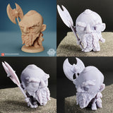 Dwarf Chibi Miniature, Dice Heads