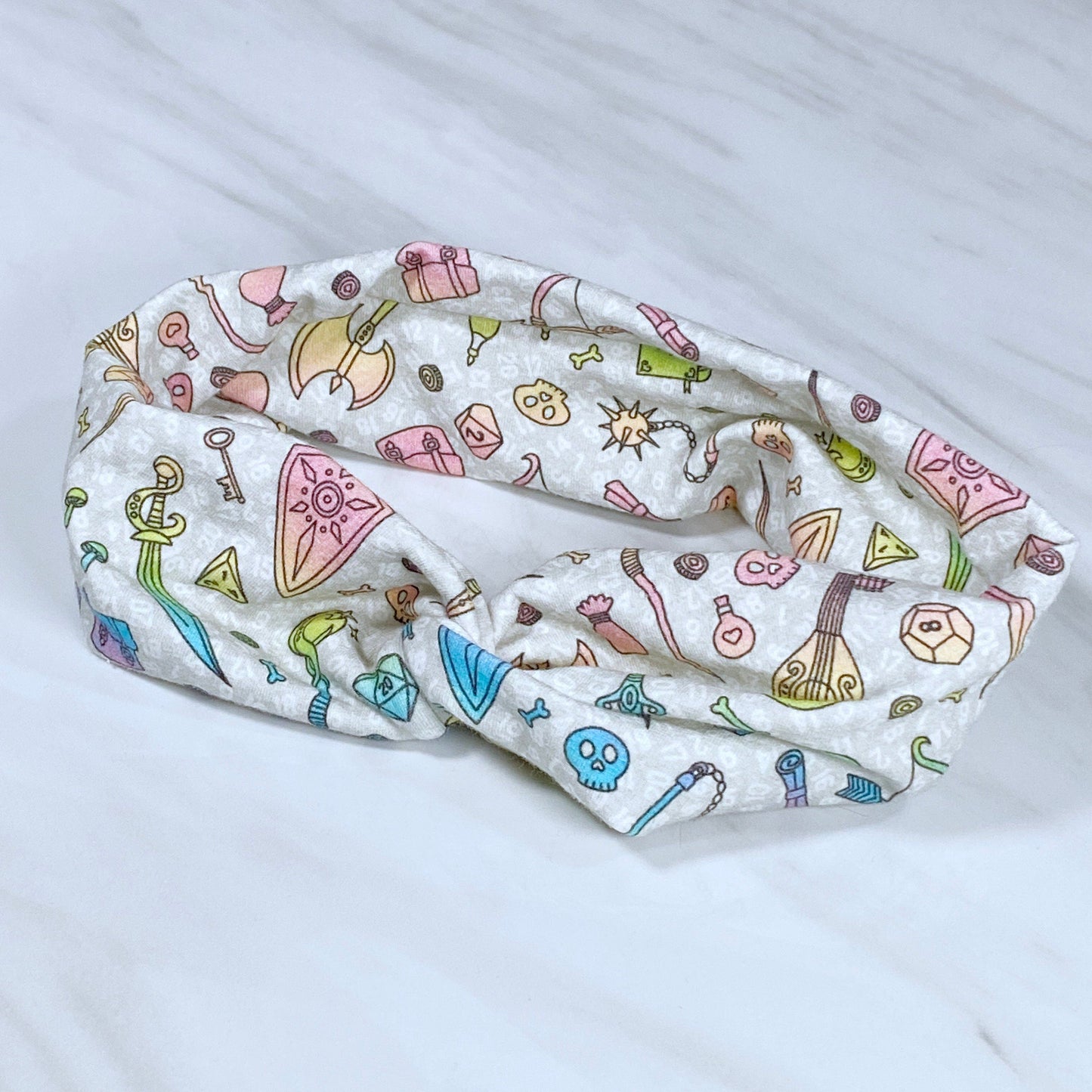 Rainbow Dragons Knot Headband