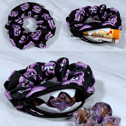 Vampire Zipper Mimic Scrunchie