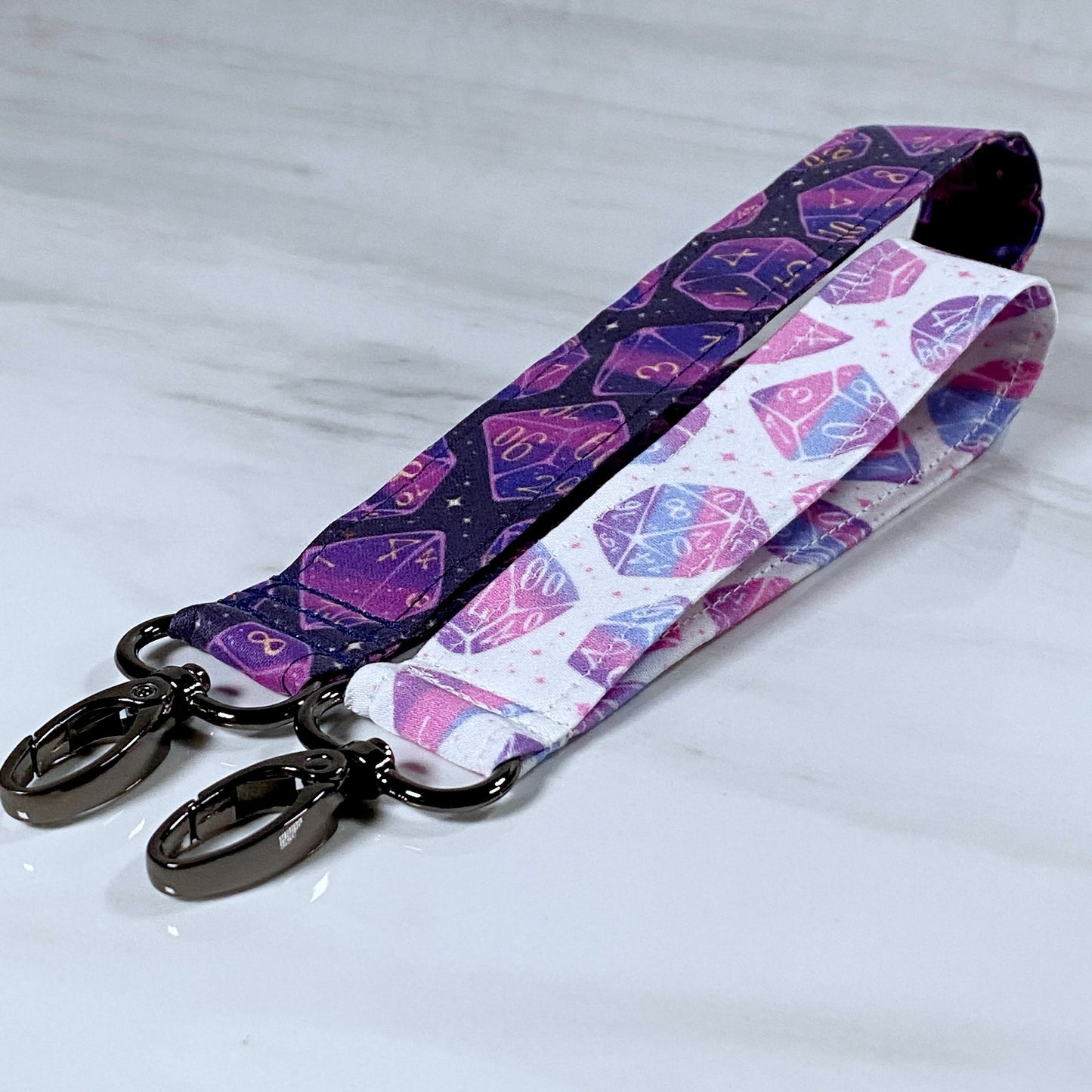 Galaxy Dice Wristlet Lanyard
