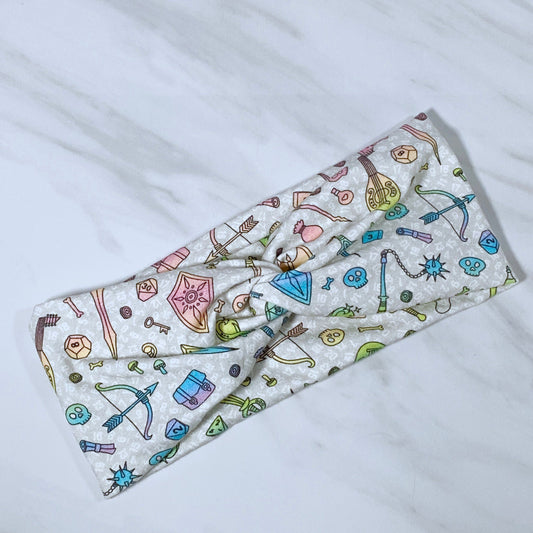 Rainbow DnD Items Knot Headband