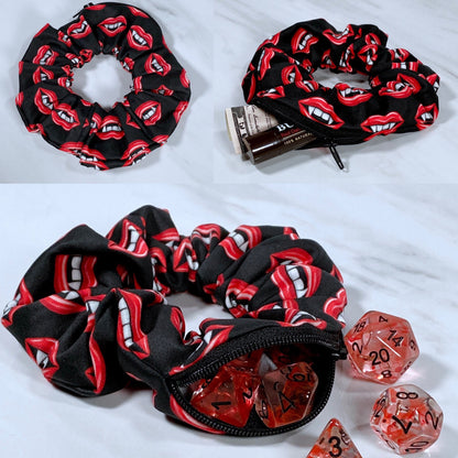 Vampire Zipper Mimic Scrunchie