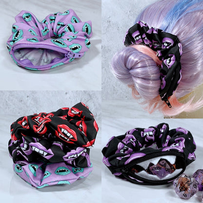 Vampire Zipper Mimic Scrunchie