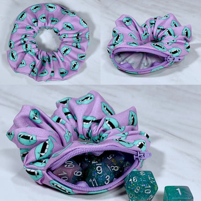 Vampire Zipper Mimic Scrunchie