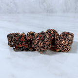 Cephalopod Dice, Copper and Red