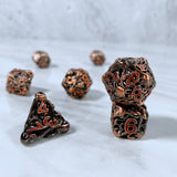 Cephalopod Dice, Copper and Red