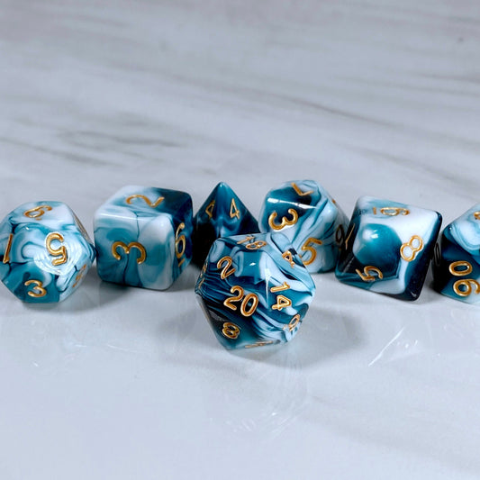 Fundamentals Blue & White Dice