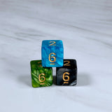 Fundamentals Turquoise Marble Dice