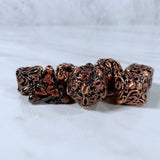 Cephalopod Dice, Copper and Red