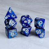 Fundamentals Blue & Silver Dice