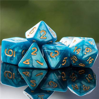 Fundamentals Turquoise Marble Dice