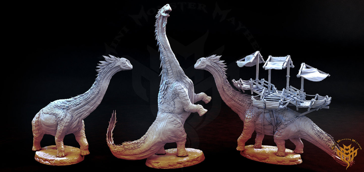 Long Neck Brachiosaurus and Platform,  Mini Monster Mayhem