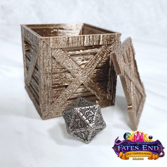 Wooden Crate Dice Box