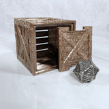 Wooden Crate Dice Box